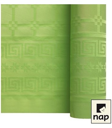 Nappe papier damassé pistache