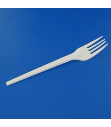 Fourchette plastique blanche 165 mm Fourchette plastique blanche 165 mm