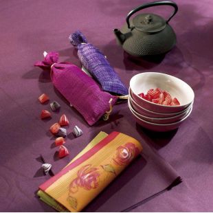 Chemin de table non tissé blanc