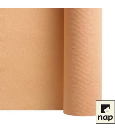 Chemin de table non tissé abricot