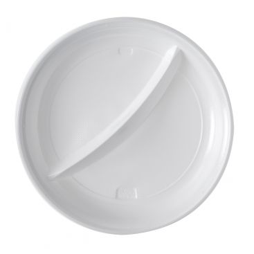 Assiette plastique 2 compartiments Assiette plastique 2 compartiments