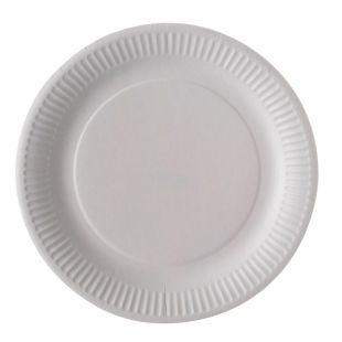 Assiette carton blanche 23 cm