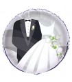 Ballon mylar rond mariage