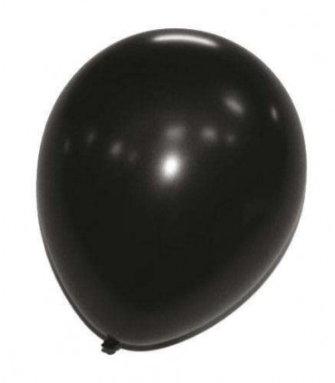 Ballon uni standard 30 cm noir