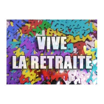Confettis Vive La Retraite
