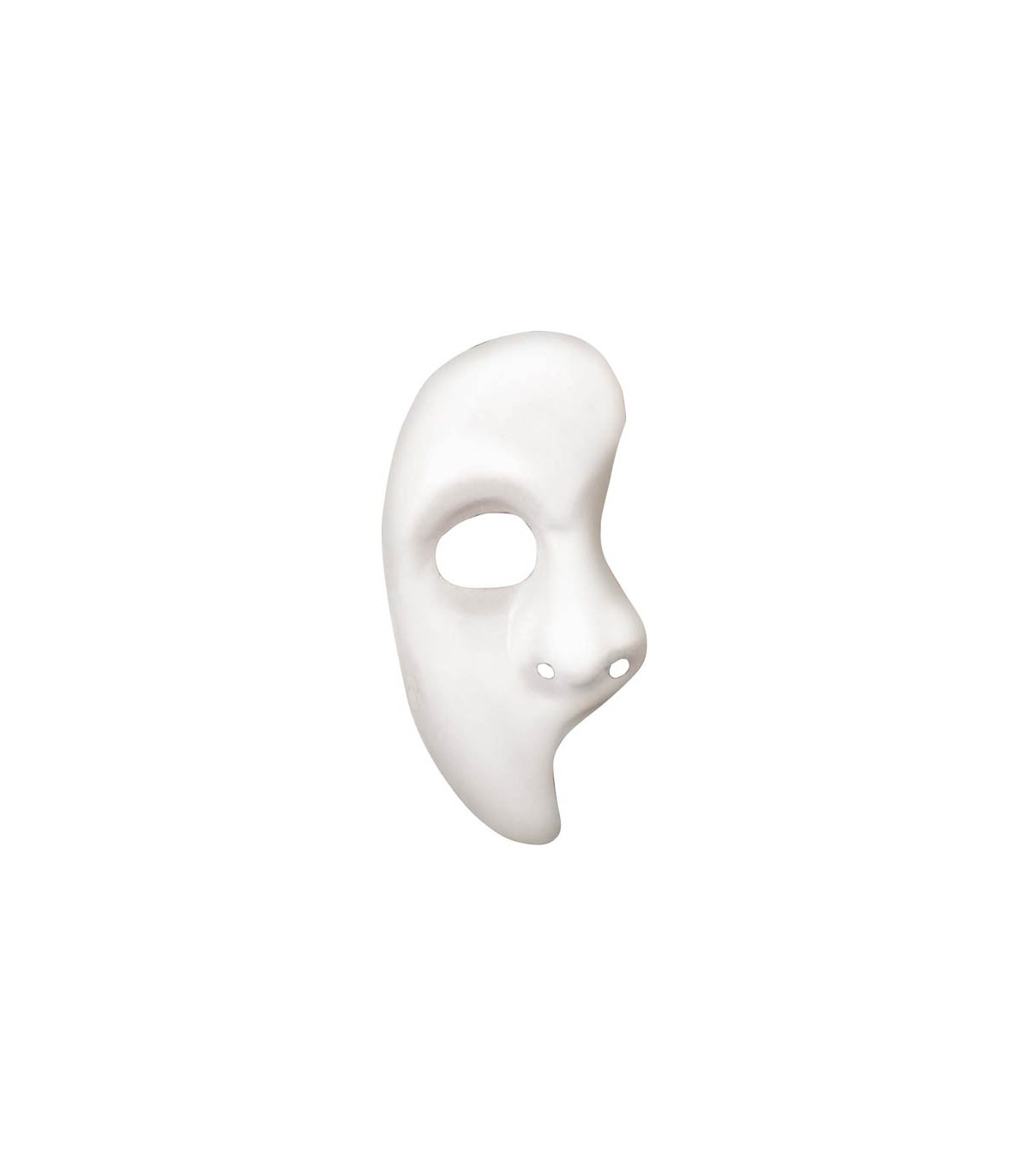 Masque blanc 1/2 visage