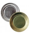 Assiette argent ou or repas en carton