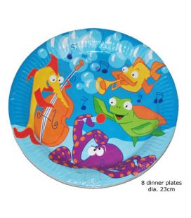 Assiette décor marin