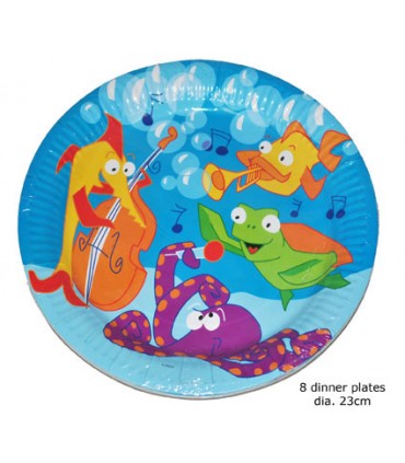 Assiette décor marin