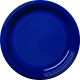 Assiette ronde dessert en couleur