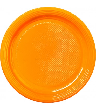 Assiette ronde dessert en couleur