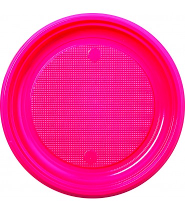 Assiette ronde dessert en couleur