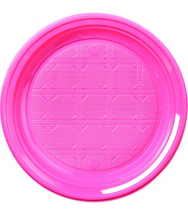 Assiette ronde dessert en couleur