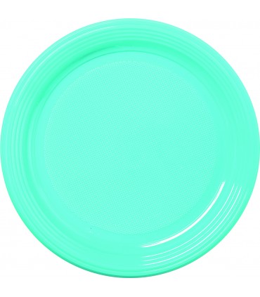 Assiette ronde dessert en couleur