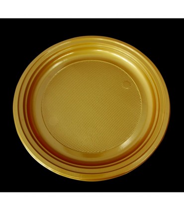 Assiette ronde dessert en couleur