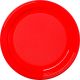 Assiette ronde dessert en couleur