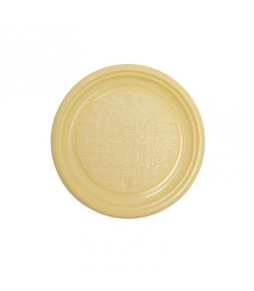 Assiette ronde dessert en couleur