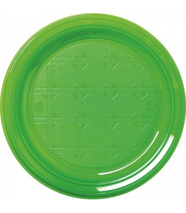 Assiette ronde dessert en couleur