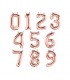 Ballon aluminium chiffre rose