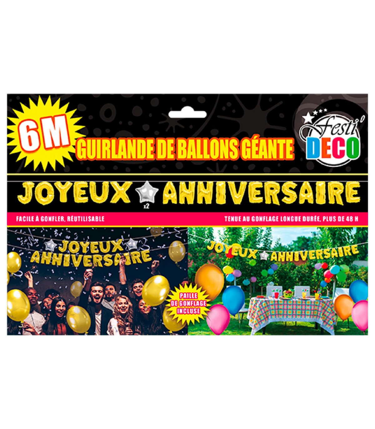Joyeux anniversaire Ballon Décoration Anniversaire Guirlande