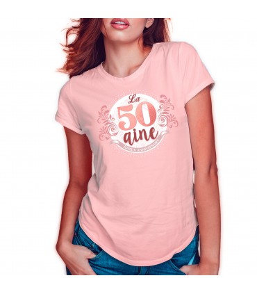 T-shirt anniversaire femme 50 ans
