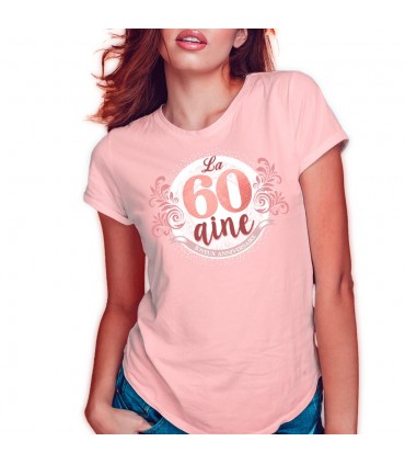 T-shirt anniversaire femme 60 ans