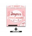 T Shirt anniversaire femme