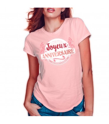 T-shirt anniversaire femme