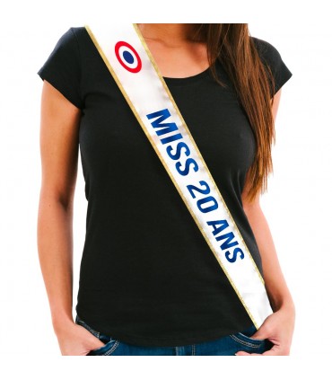 Echarpe miss anniversaire 20 ans