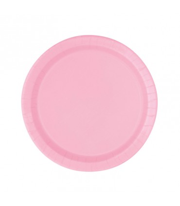 assiette carton rose